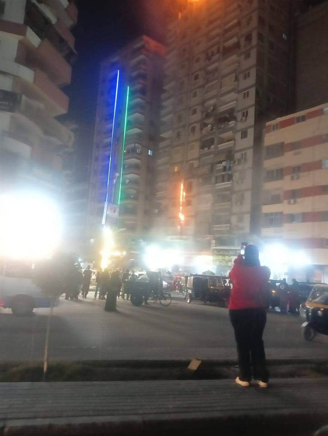 حريق مطعم حضر موت
