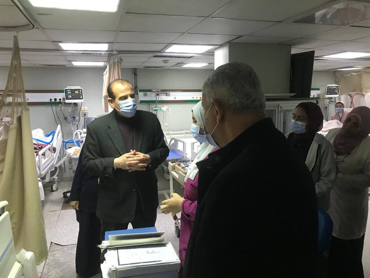 جانب من زيارة نائب وزير الصحة للمنشآت الطبية بالجيزة