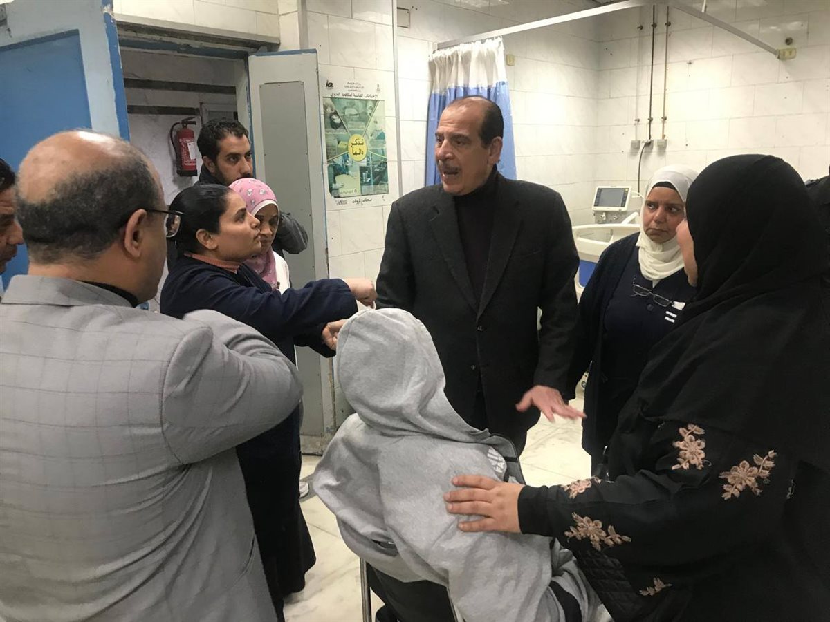 جانب من زيارة نائب وزير الصحة للمنشآت الطبية بالجيزة