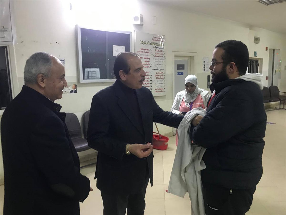جانب من زيارة نائب وزير الصحة للمنشآت الطبية بالجيزة