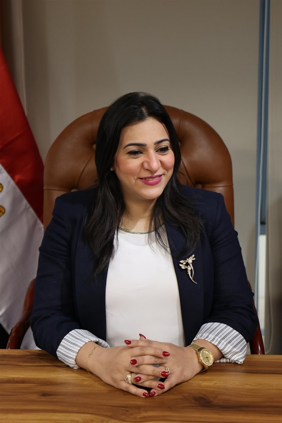 المستشارة مي مروان رئيسة أمانة شؤون المرأة والحوكمة والتطوير بهيئة قضايا الدولة