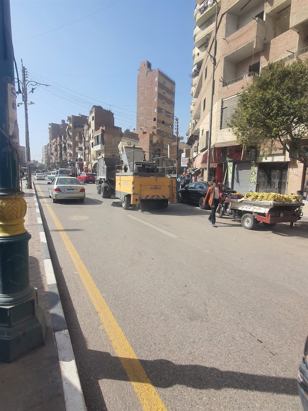 استمرار الحملات المكثفة للنظافة ورفع الإشغالات بمختلف أحياء مدينة الفيوم