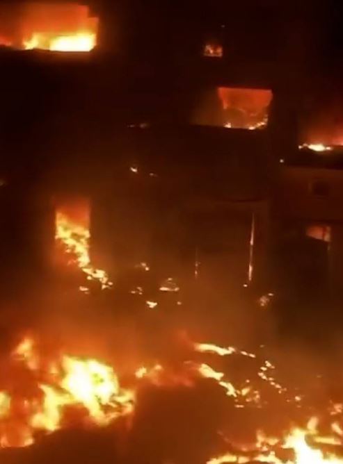 حريق الزرايب
