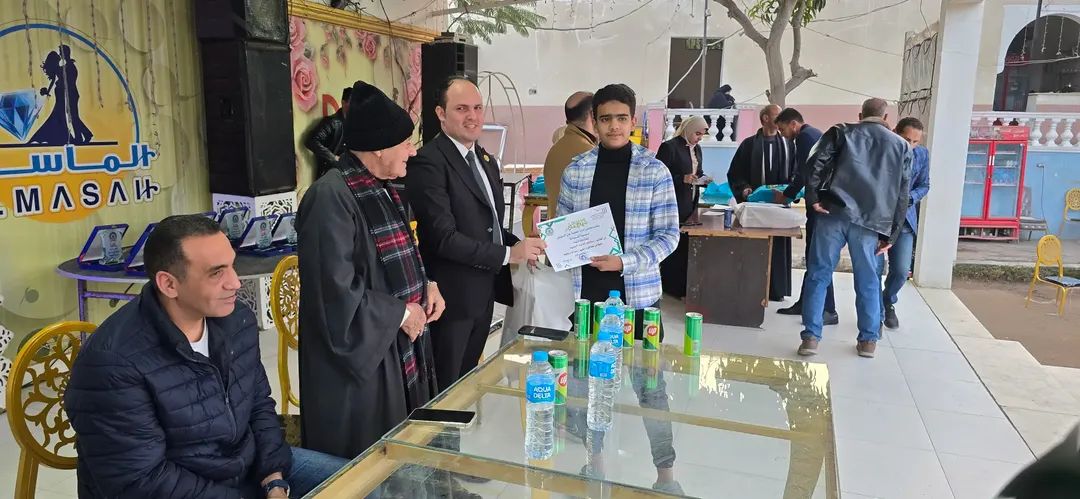 تكريم حفظه القرأن الكريم بأفتتاح جمعية عين السيليين للتنمية المستدامة بالفيوم&nbsp;