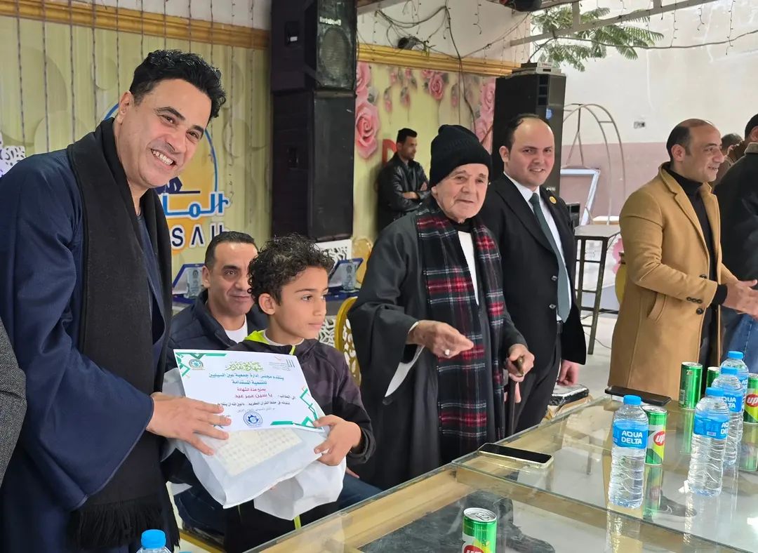 تكريم حفظه القرأن الكريم بأفتتاح جمعية عين السيليين للتنمية المستدامة بالفيوم&nbsp;