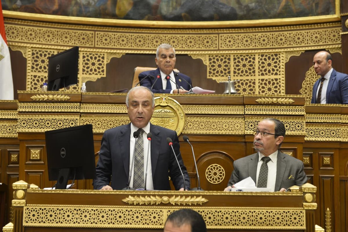 جانب من مناقشة المشروع بمجلس الشيوخ&nbsp;