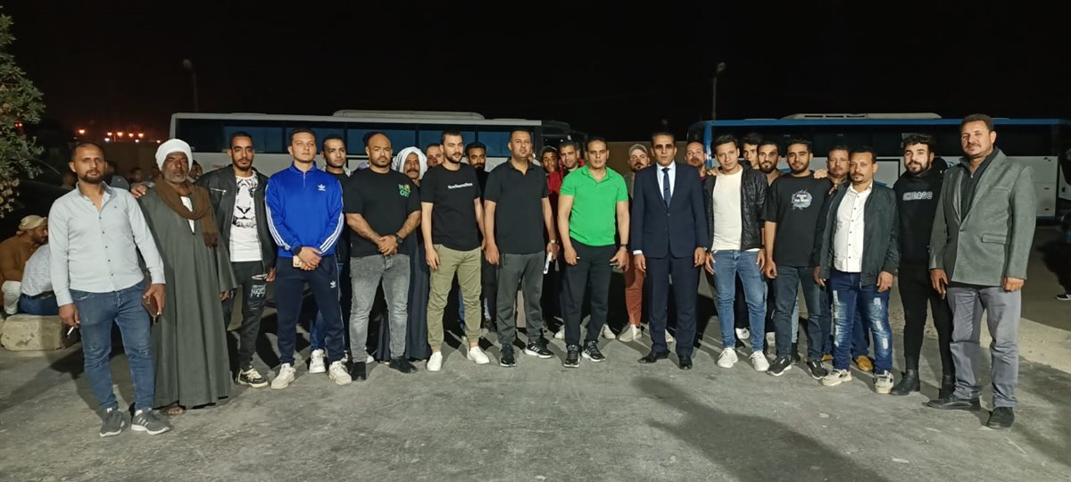 انطلاق حشود أهالي الفيوم لدعم موقف مصر بالعريش