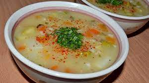 شوربة الشوفان بالخضار