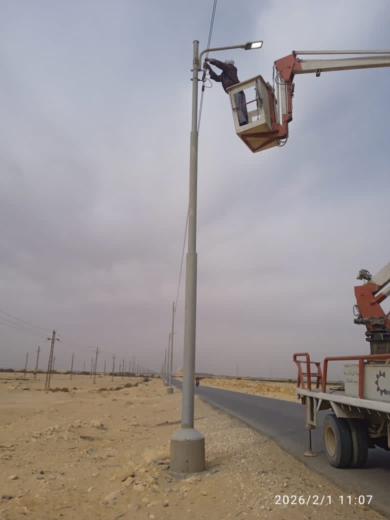 حملات مكثفة للنظافة ورفع الإشغالات وتسوية الطرق وتطوير منظومة الإنارة بمركز يوسف الصديق
