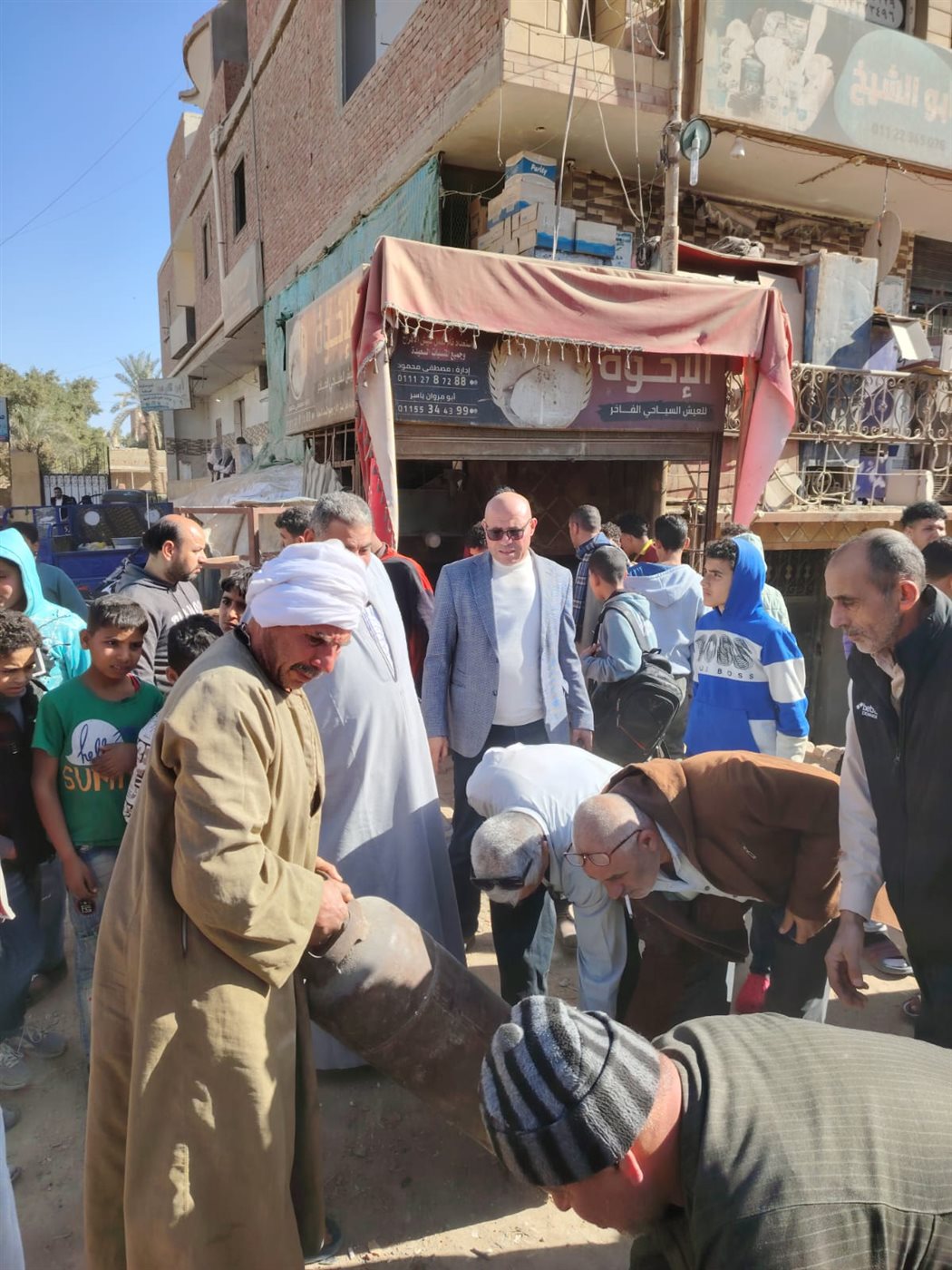 استمرار حملات رفع الإشغالات والنظافة العامة بمركز طامية