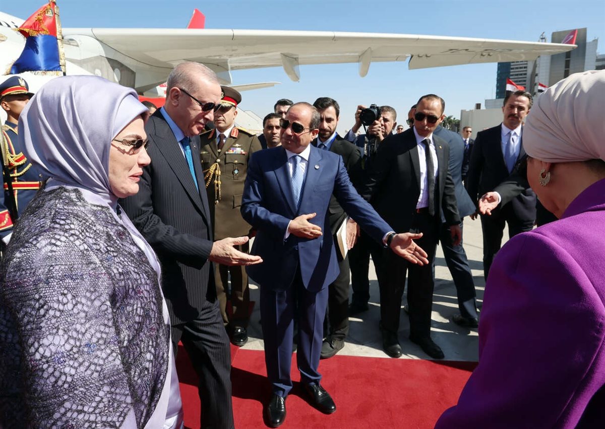 <strong>أردوغان والسيسي</strong>