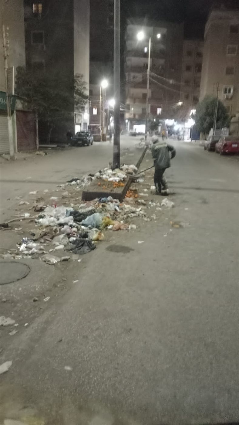 استمرار الحملات المكثفة للنظافة العامة ورفع الإشغالات بأحياء مدينة الفيوم والقرى التابعة للمركز