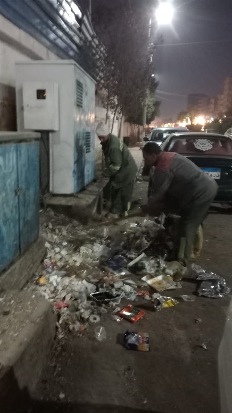 استمرار الحملات المكثفة للنظافة العامة ورفع الإشغالات بأحياء مدينة الفيوم والقرى التابعة للمركز