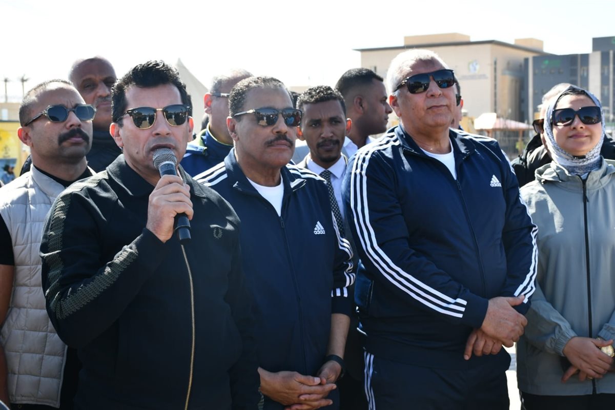 وزير الرياضة ومحافظا الوادي الجديد ومطروح&nbsp;