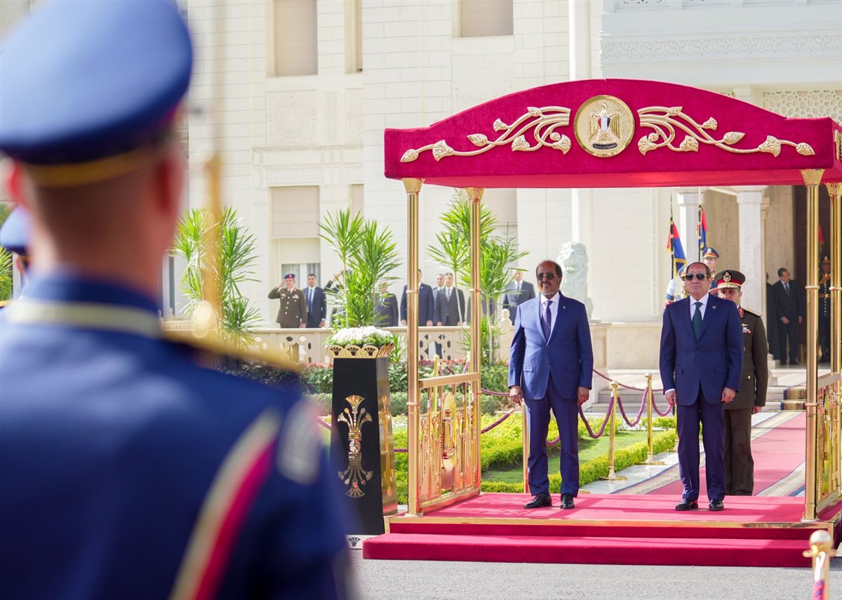 الرئيس السيسي ونظيره الصومالي