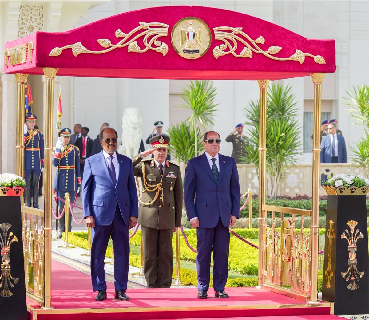الرئيس السيسي ونظيره الصومالي