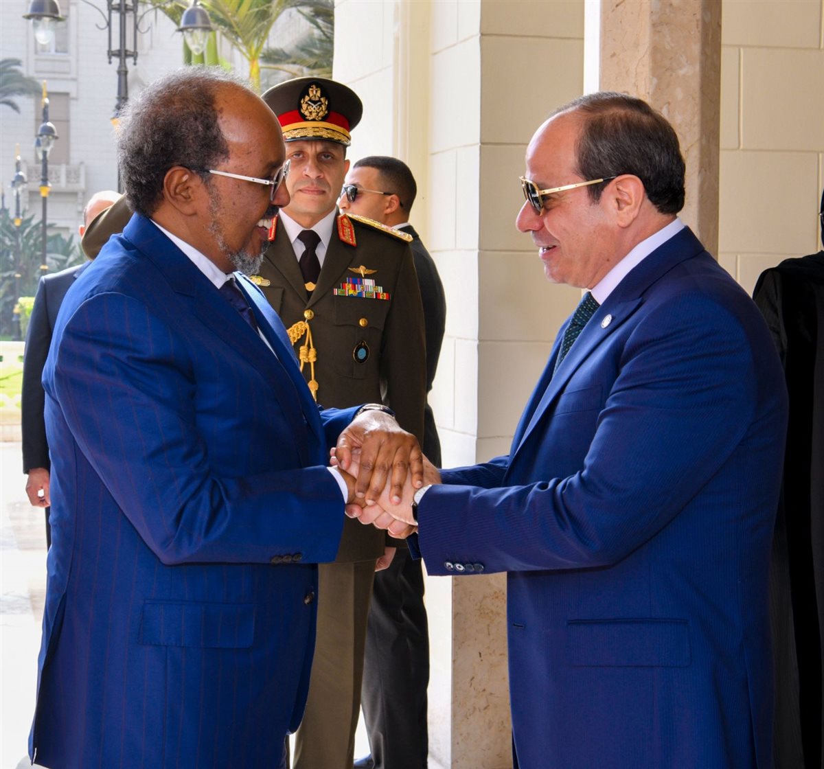 الرئيس السيسي ونظيره الصومالي