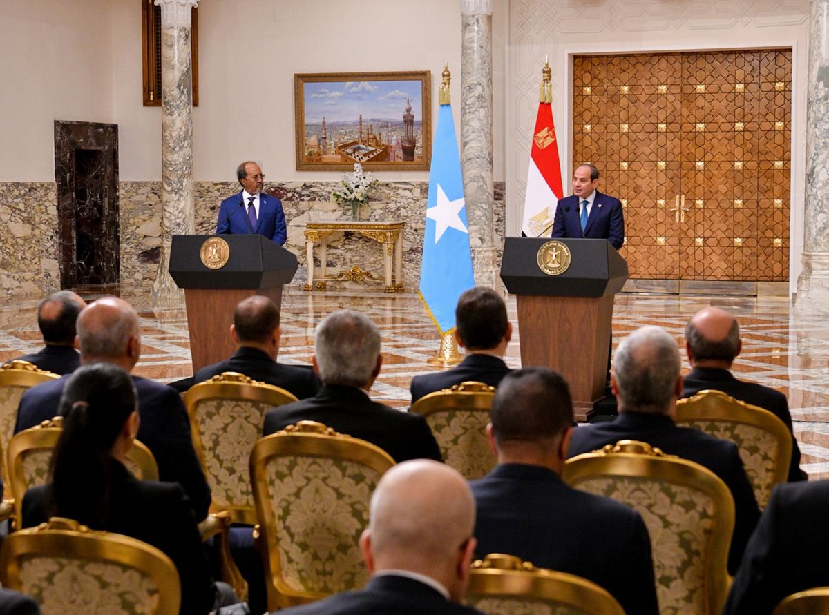 الرئيس السيسي ونظيره الصومالي
