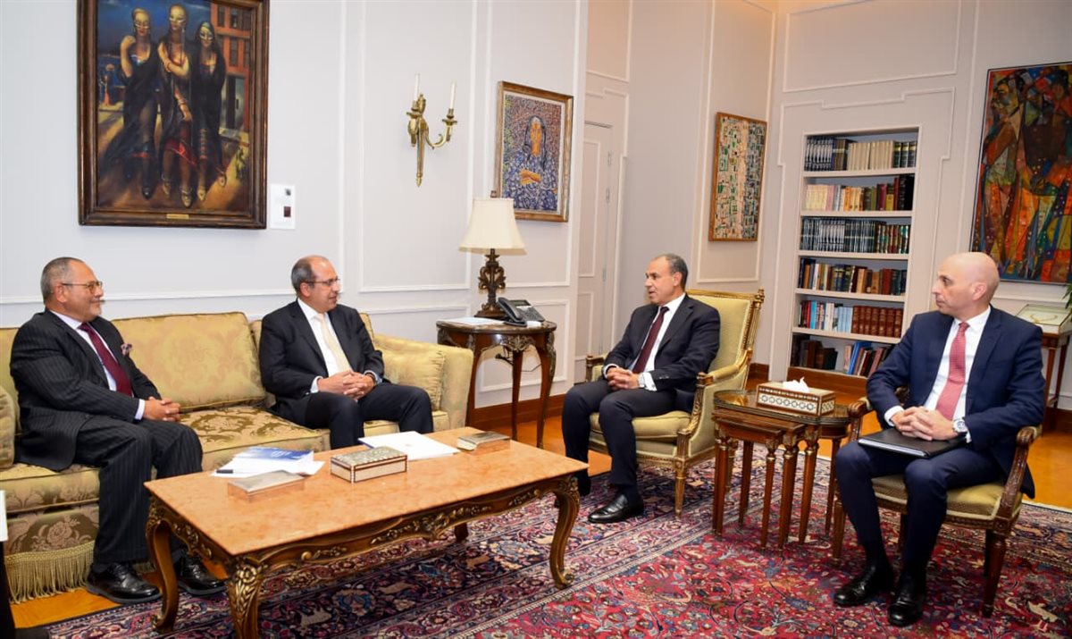 <strong>وزير الخارجية يستقبل رئيس الجامعة البريطانية في مصر</strong>