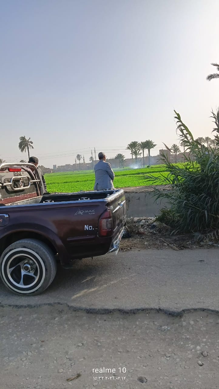 جانب من ظاهرة الحرق المكشوف للمخلفات الزراعية