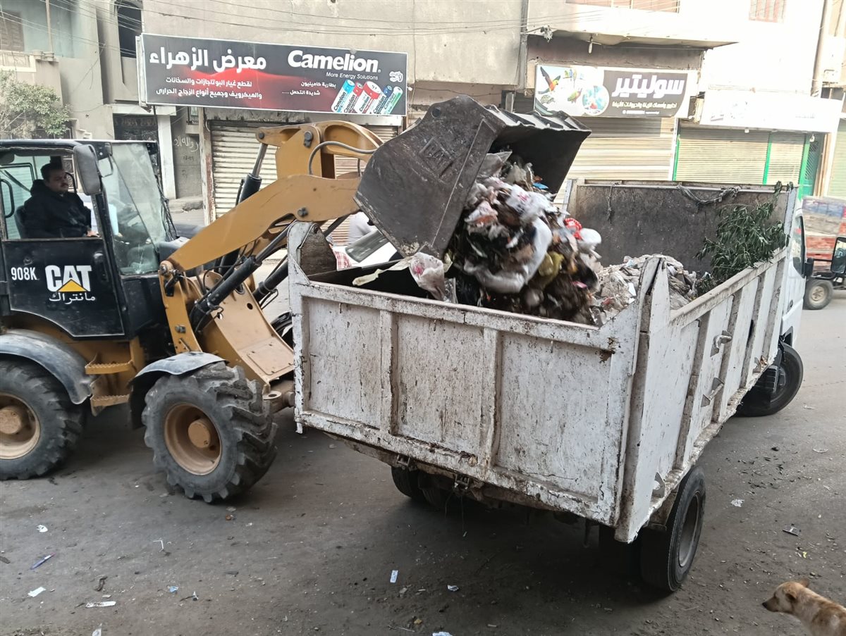 حملات مكثفة للنظافة ورفع الإشغالات وتجميل الشوارع بمركز ومدينة الفيوم