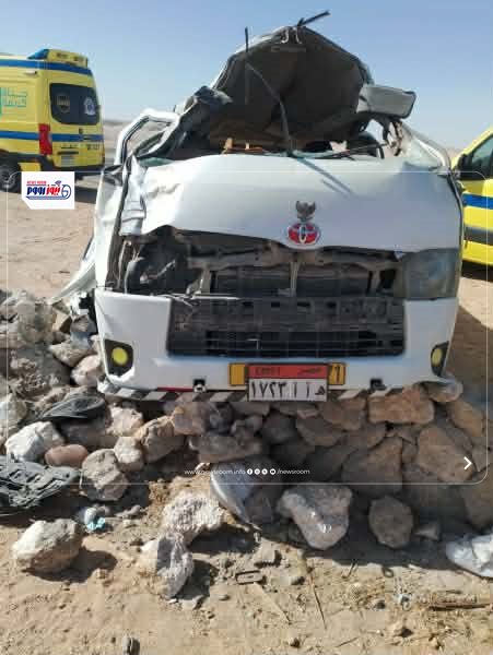 صورة من الحادث بالمنيا&nbsp;