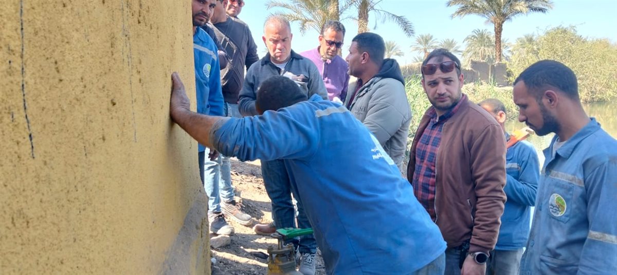 رئيس مياه الفيوم يتفقد خزان ورافع بيهمو ويتابع مسار الخط المغذي لتحسين ضغوط المياه بسنورس