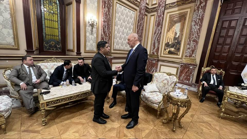 المستشار حسين أبو العطا والنائب عادل زيدان
