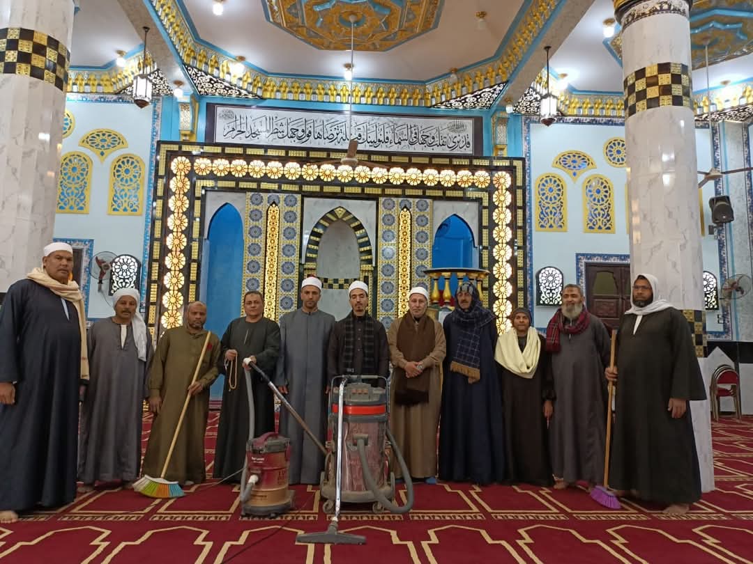 أوقاف الفيوم تواصل فعاليات حملة نظافة موسعة للمساجد استعدادًا لشهر رمضان المبارك