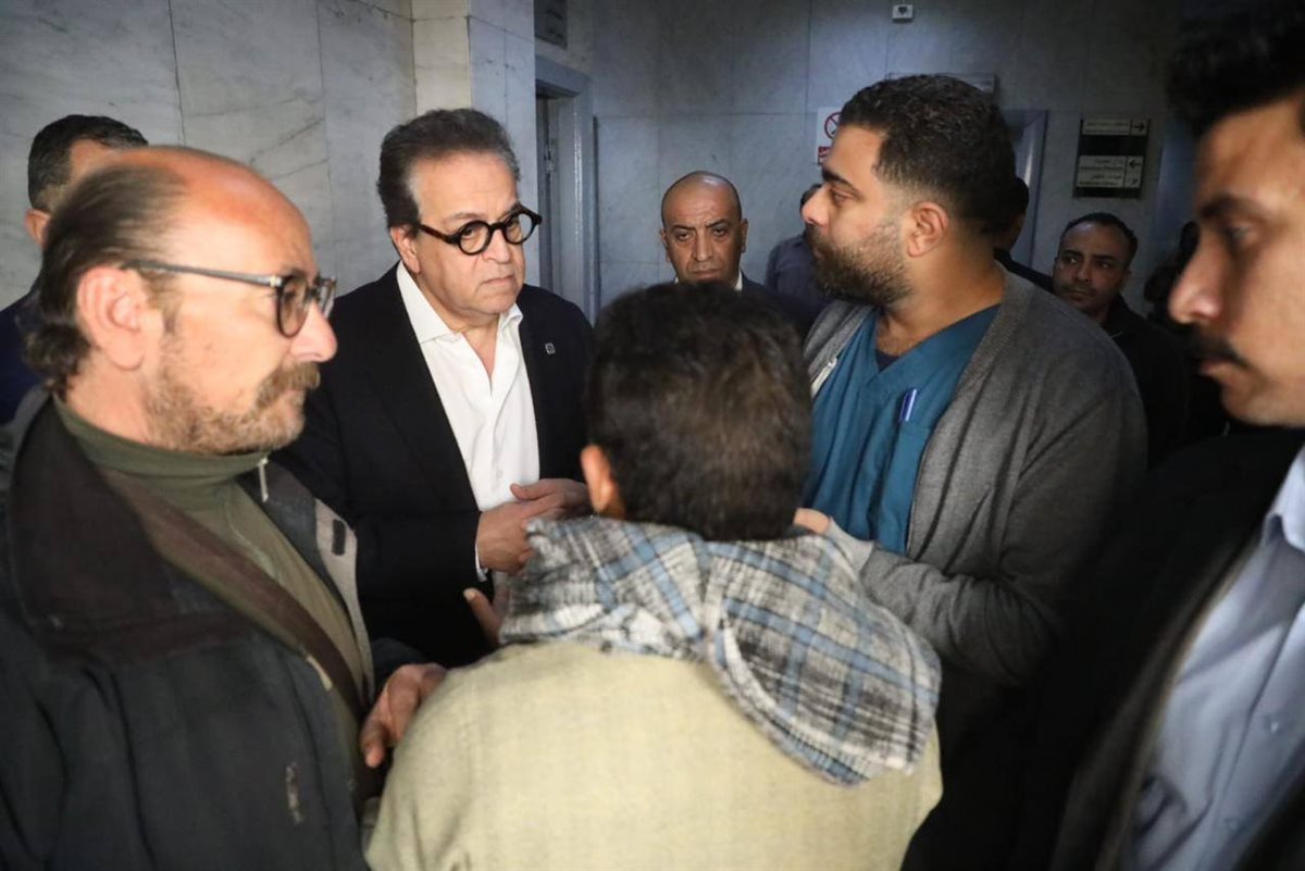 جانب من زيارة وزير الصحة لمستشفى السلام&nbsp;