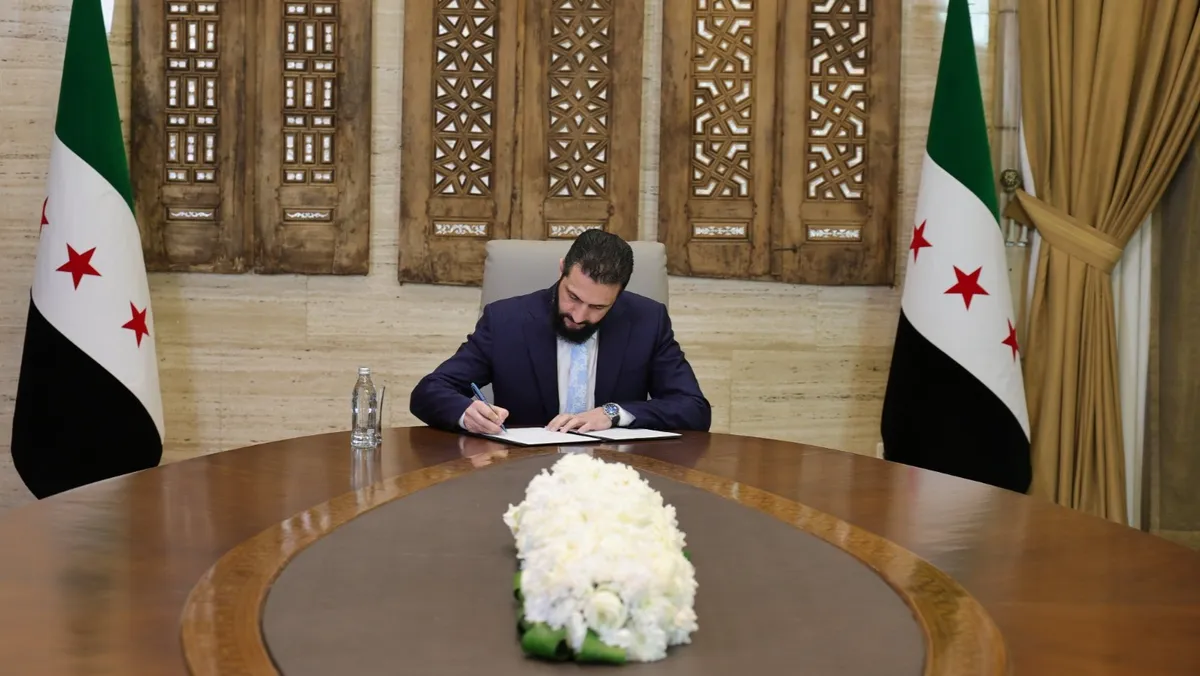 <strong>الرئيس السوري أحمد الشرع</strong>