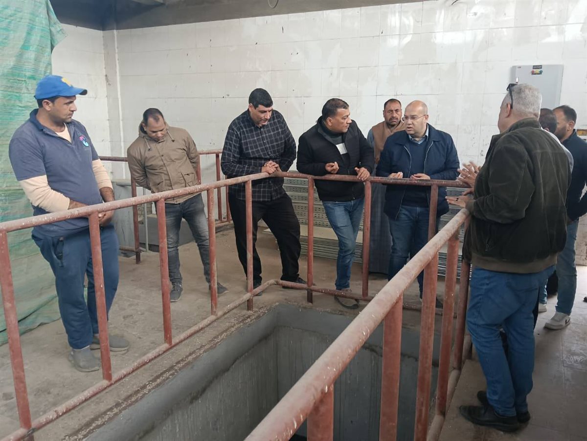 جانب من متابعة مشروع مبني مجلس مدينة العياط الجديد