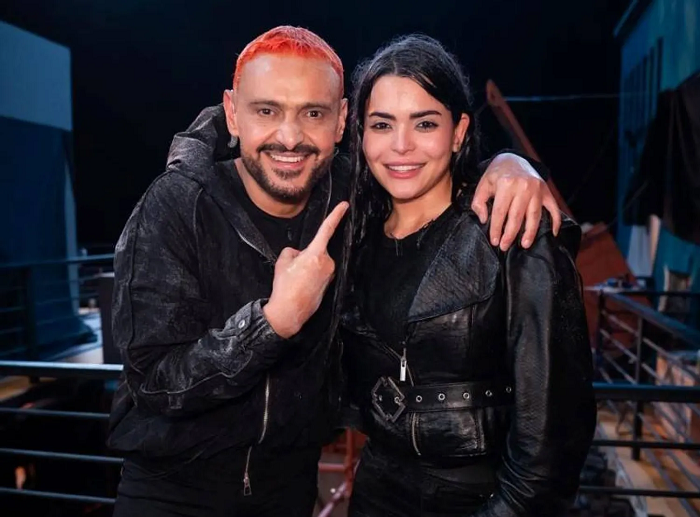 أسماء جلال مع رامز في برنامجه