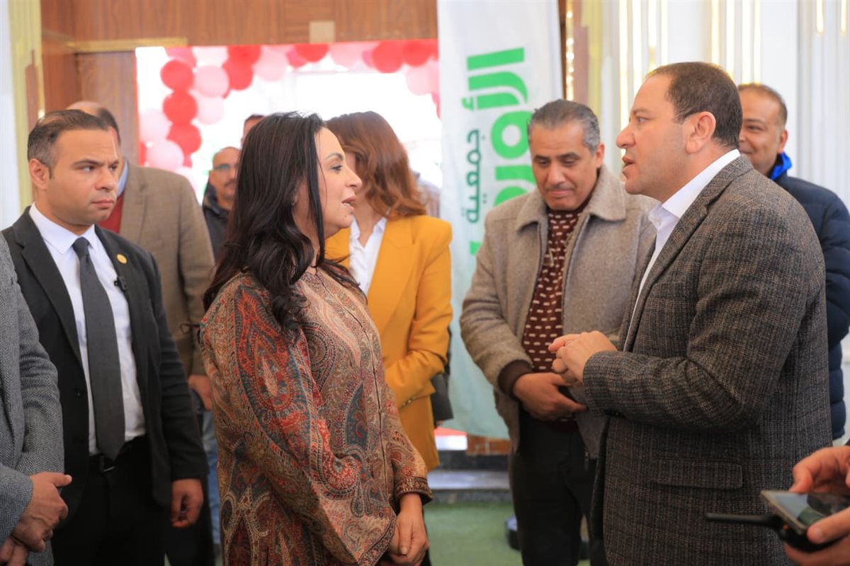جانب من زيارة وزيرة التضامن لمقر إطعام جمعية الأورمان