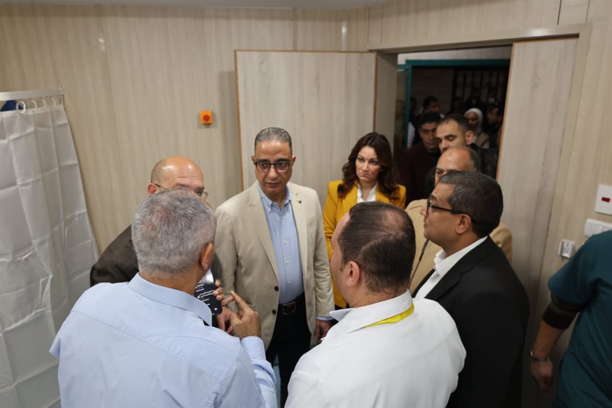 جانب من زيارة محافظ الجيزة لمستشفى البدرشين&nbsp;
