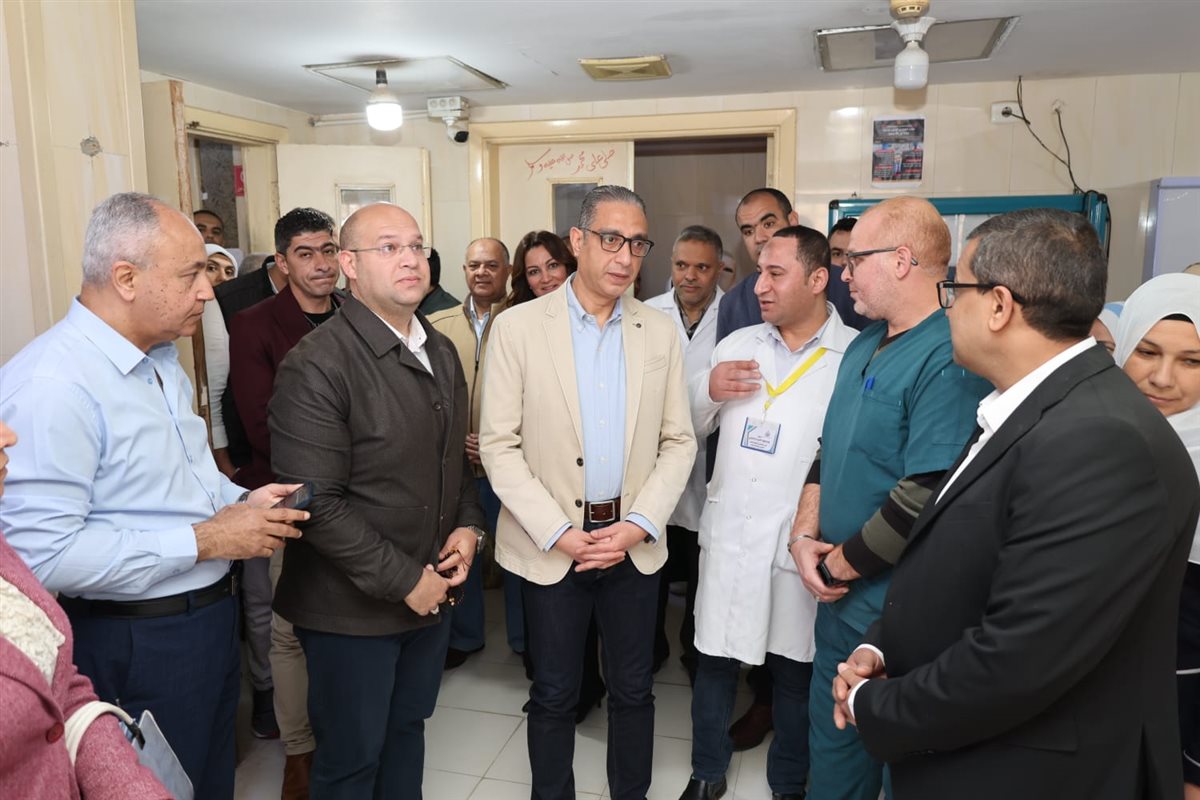 جانب من زيارة محافظ الجيزة لمستشفى البدرشين&nbsp;