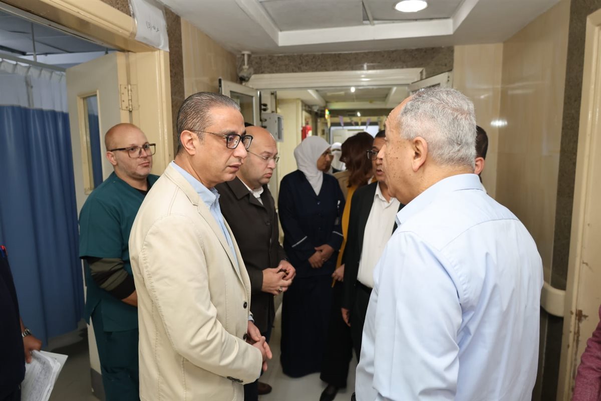 جانب من زيارة محافظ الجيزة لمستشفى البدرشين&nbsp;