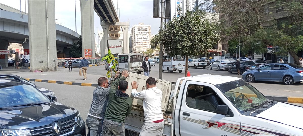 جانب من جولة محافظ الجيزة لمنطقة همفرس بحي الدقي&nbsp;