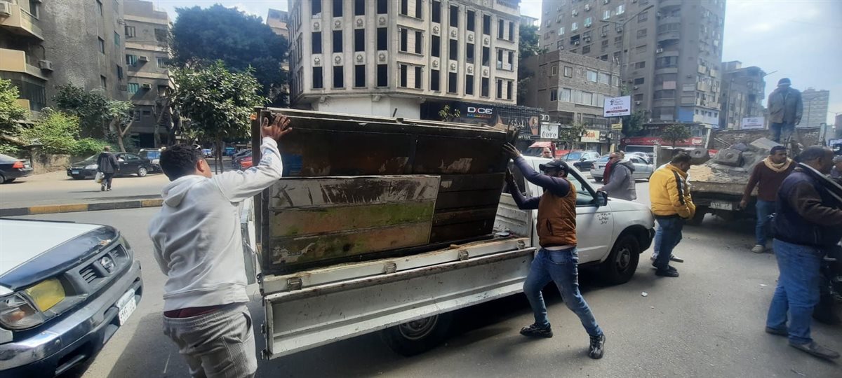 جانب من جولة محافظ الجيزة لمنطقة همفرس بحي الدقي&nbsp;
