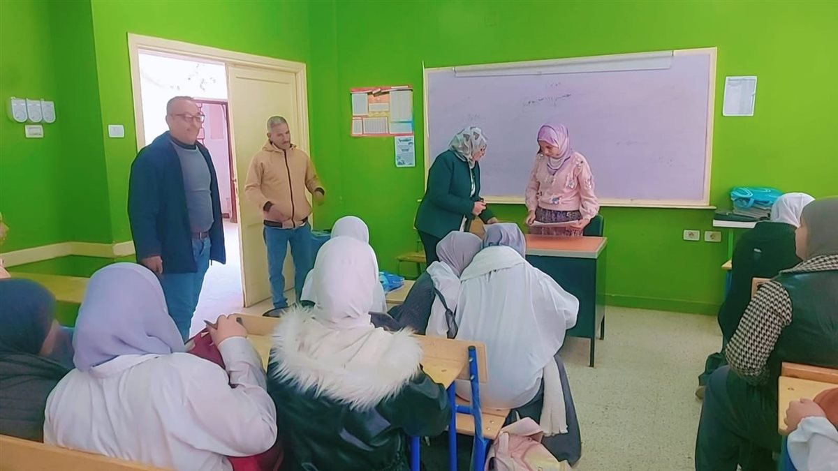 جولة ميدانية مفاجئة لمتابعة مدرسة الساحة الإعدادية بنات بغرب الفيوم