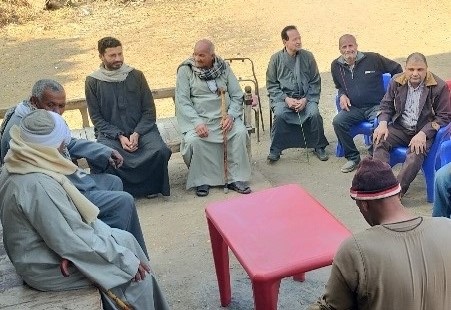 متابعة ميدانية مكثفة لحقول القمح بطامية وتوصيات هامة للمزارعين خلال مرحلة طرد السنابل<br>&nbsp;
