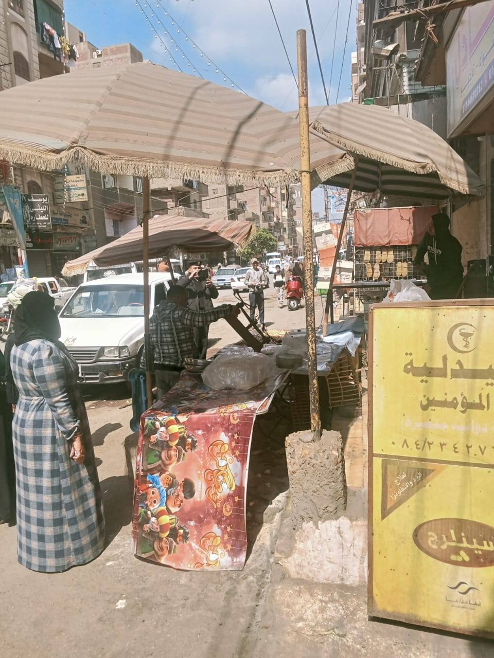 حملات موسعة لرفع الإشغالات بحي جنوب وغرب والوحدة المحلية بدسيا