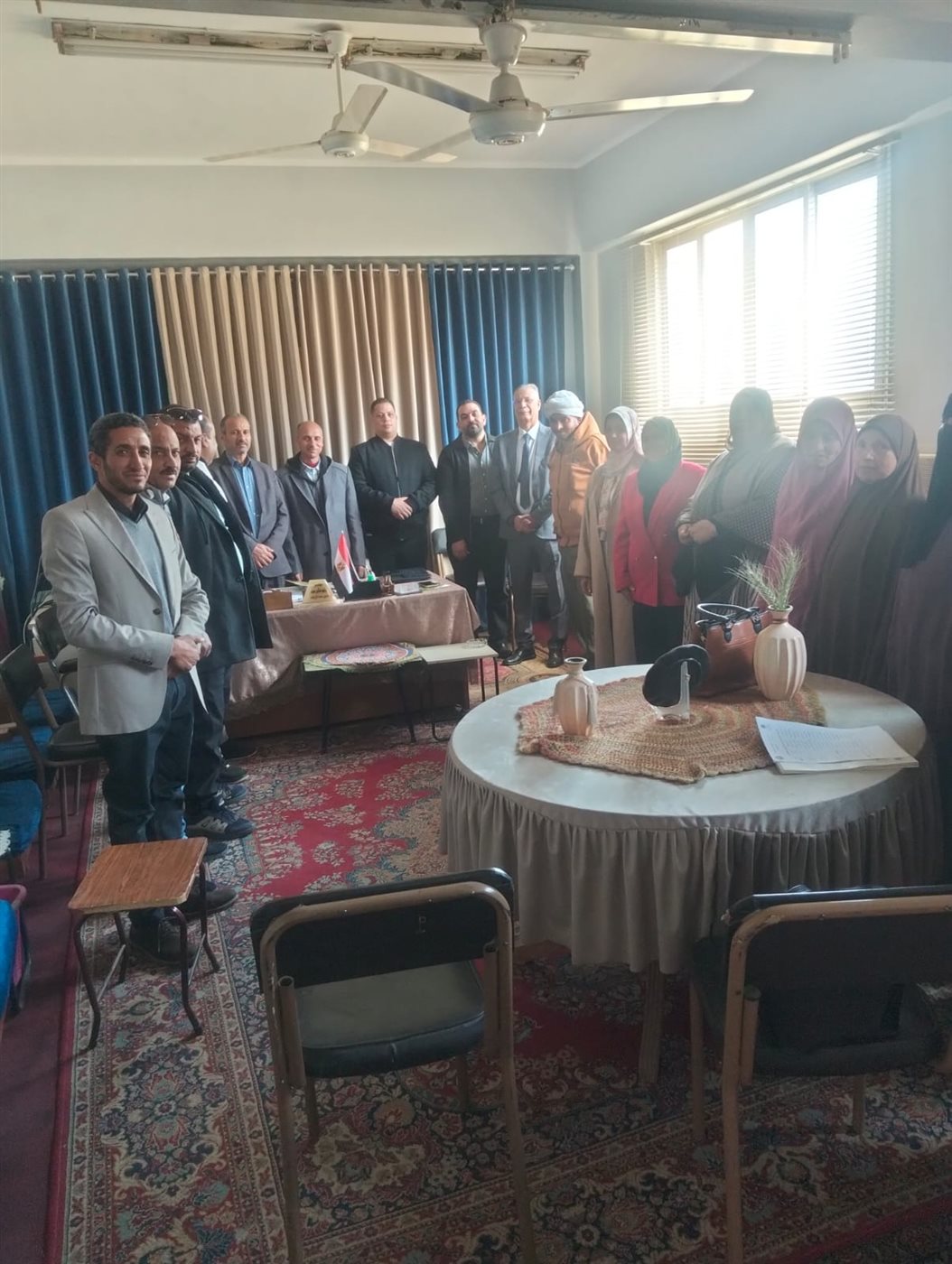 اجتماع لمناقشة تفعيل دور المراكز الإرشادية في خدمة المجتمع الزراعي بالفيوم<br>&nbsp;