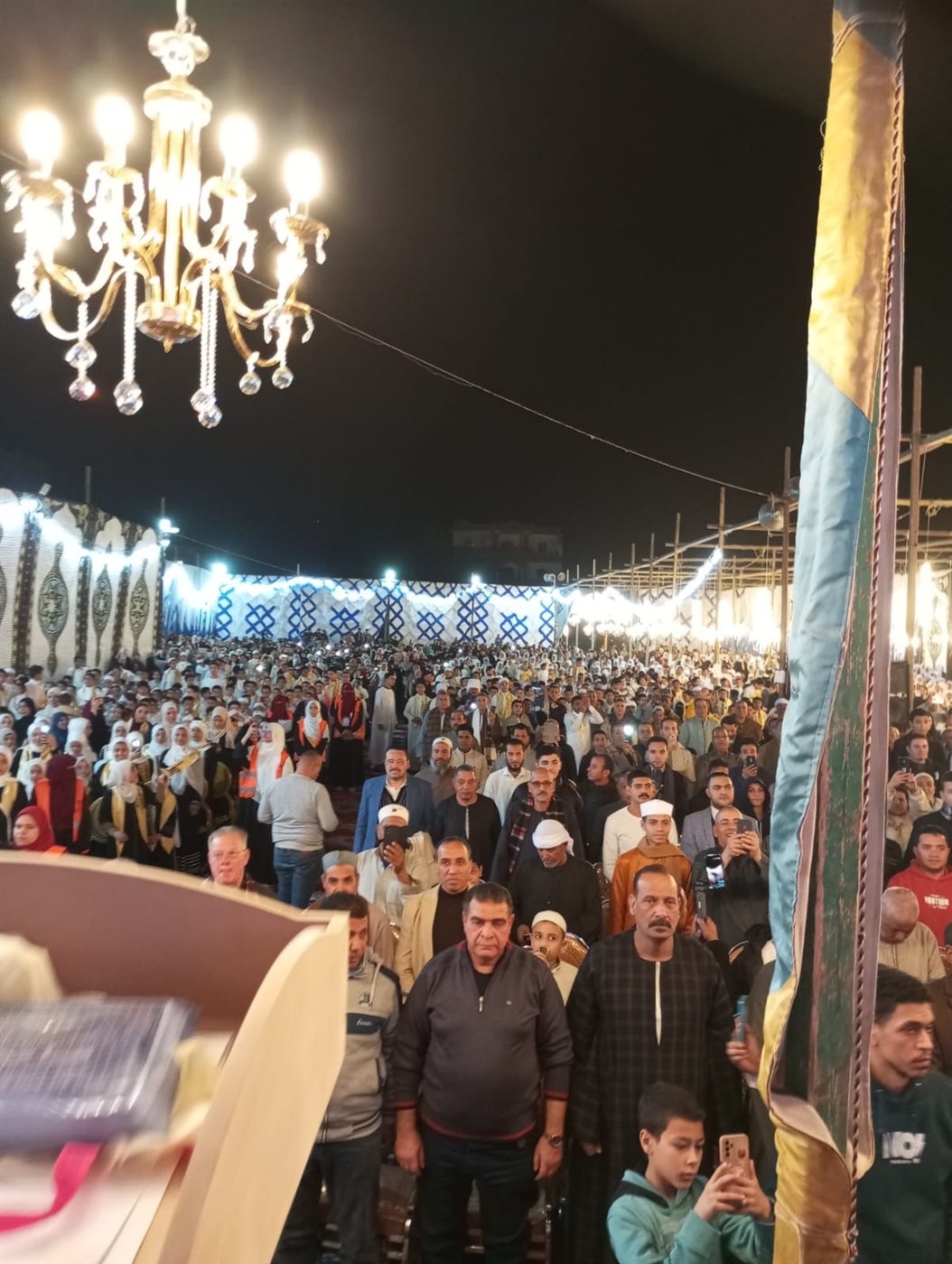 حفل قرآني مهيب بمركز سنهور القبلية بالفيوم لتكريم 2000 حافظ وحافظة للقرآن الكريم