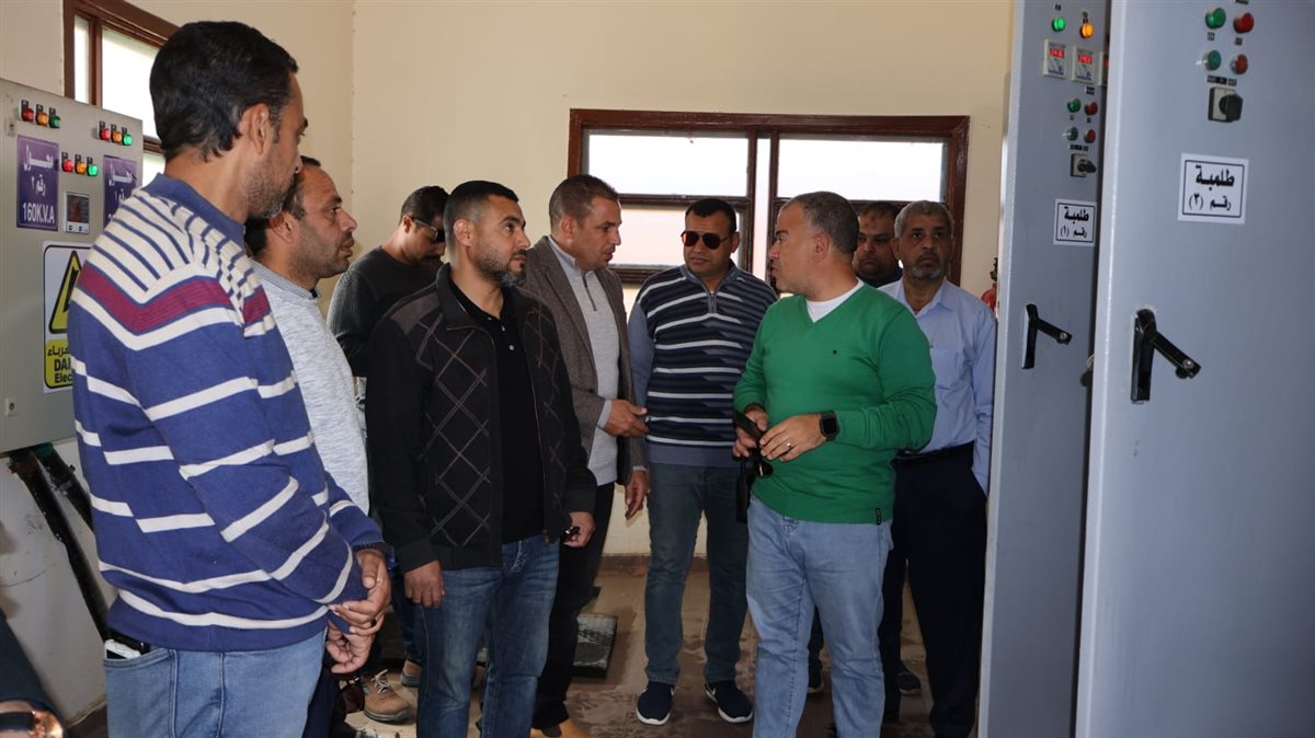 رئيس مياه الفيوم يلتقي العاملين بمراكز الصيانة ومحطات الصرف الصحي بأبشواي في رابع أيام عيد الفطر المبارك