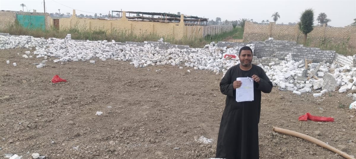 المزرعة مرخصة ومستأجرة لمستثمر سعودى... إزالها باللودر على البط بقرية الناصرية