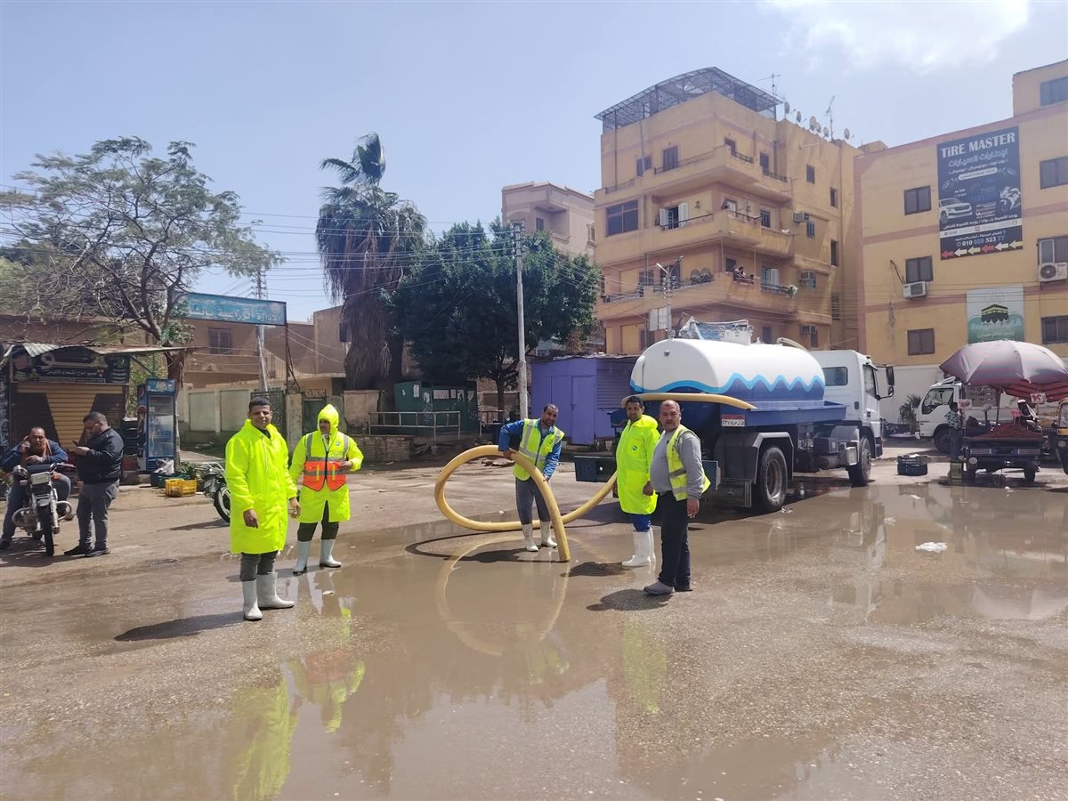 انتشار مكثف لمعدات مياه الفيوم لمواجهة الطقس السيئ