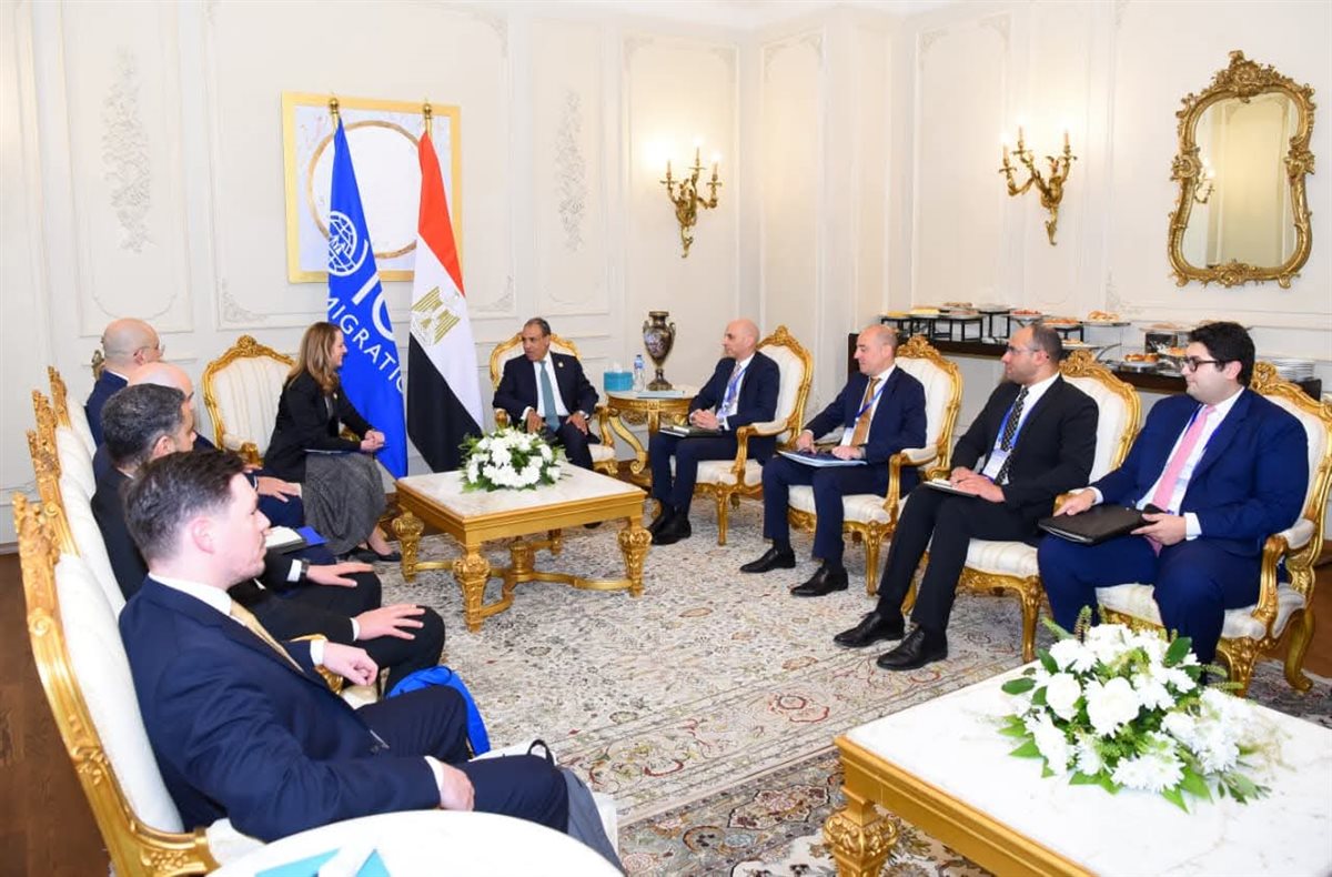 وزير الخارجية يلتقي المديرة العامة للمنظمة الدولية للهجرة