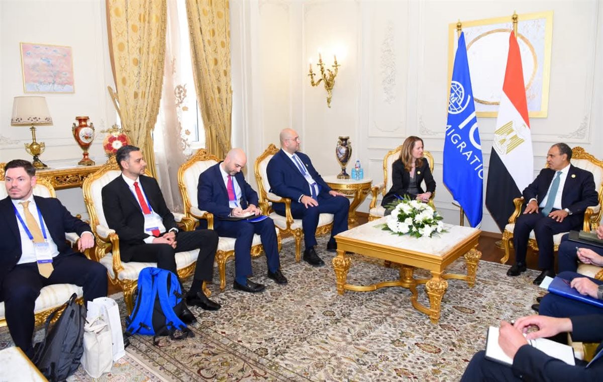 وزير الخارجية يلتقي المديرة العامة للمنظمة الدولية للهجرة