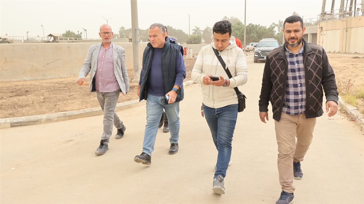 رئيس مياه الفيوم يتفقد محطة معالجة الصرف الصحي بقحافة للتأكد من جاهزيتها لأستقبال مياه الأمطار